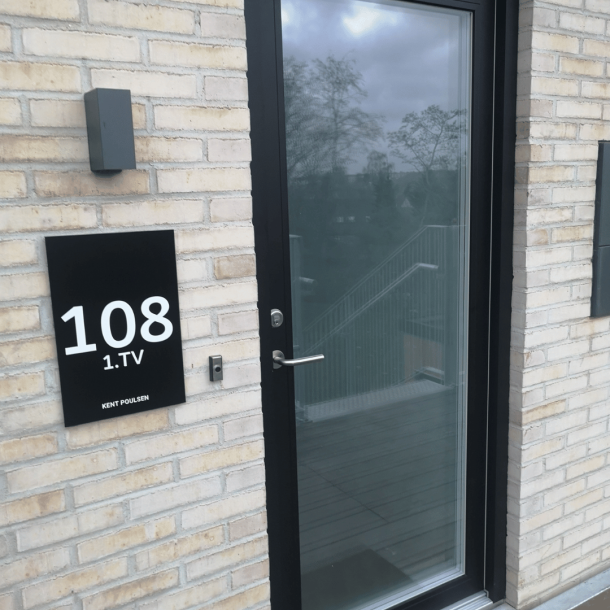 Frosted folie til d�r